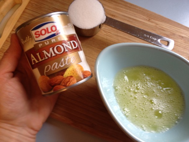 Almond Paste, Sugar and Egg White is all you need!