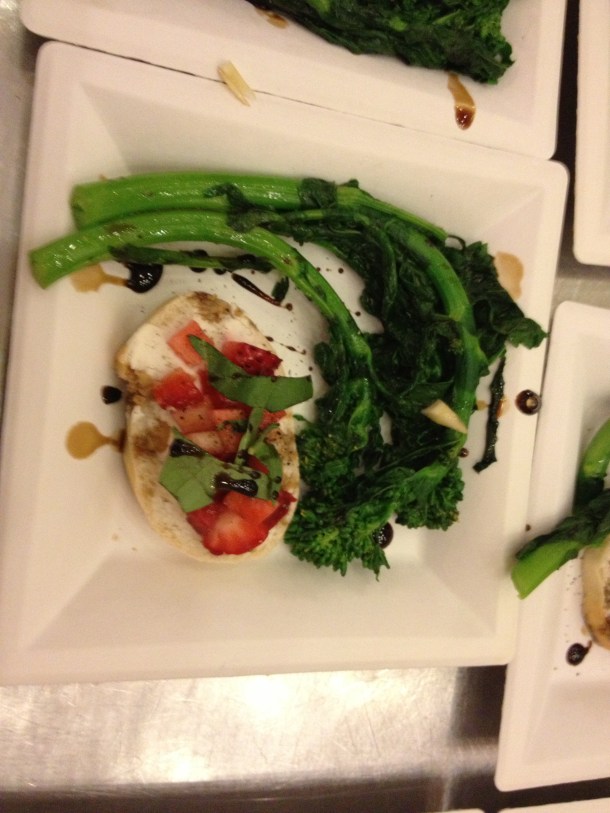 Rapini served with Crostini