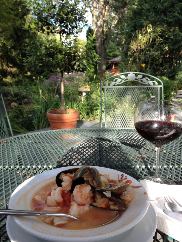 Cioppino in our Garden