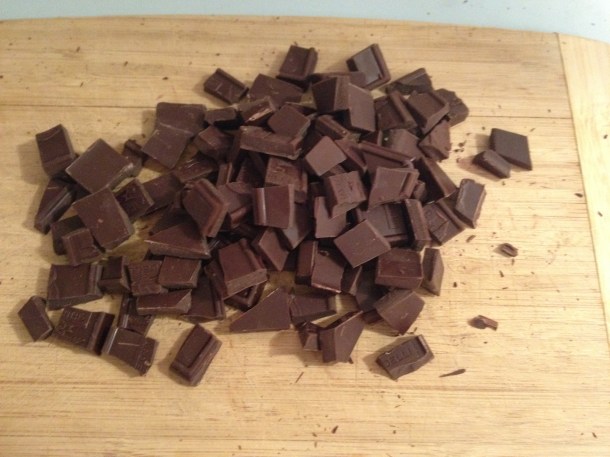 Bittersweet Chocolate Cut Into Pieces Larger Than Chocolate Chips
