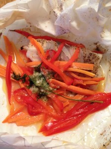 Fish and Vegetables Baked in Parchment