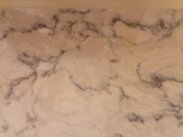 LG Hausys quartz in Rococo for the kitchen.